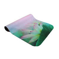 Altruistic lotus – the premium designer eco mat/towel combination yoga mat with raw hemp yoga strap - Thumbnail 3