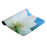 Expanding lotus – the premium designer eco mat/towel combination yoga mat with raw hemp yoga strap - Thumbnail 3