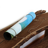 Expanding lotus – the premium designer eco mat/towel combination yoga mat with raw hemp yoga strap - Thumbnail 4