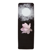 Immersive lotus – the premium designer eco mat/towel combination yoga mat with raw hemp yoga strap - Thumbnail 1