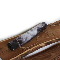 Immersive lotus – the premium designer eco mat/towel combination yoga mat with raw hemp yoga strap - Thumbnail 4