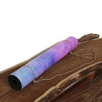 Probing lotus – the premium designer eco mat/towel combination yoga mat with raw hemp yoga strap - Thumbnail 3