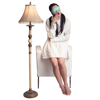Breakfast at Tiffany's Holly Golightly Sleep Set Tuxedo Shirt Silk Eye Mask Tassel Earplugs or Earrings - Thumbnail 2