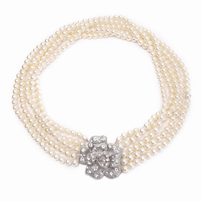 Audrey Hepburn-the Breakfast at Tiffany's Holly Golightly Multi Strand Pearl Necklace