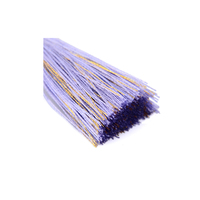 Tassels and Pearls-the 100% Handmade Breakfast at Tiffany's Inspired 24karat Gold Plated Earrings in Violet Purple - Thumbnail 3