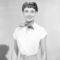 Audrey Hepburn-the Roman Holiday Satin Scarf Costume Accessory - Thumbnail 1