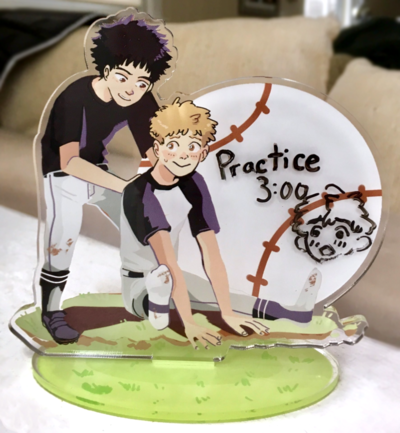 Baseball Boys Dry Erase Standee
