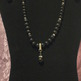 Black Glass Pearl & Crystal Necklace Set - Thumbnail 1