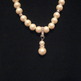 Cream Glass Pearl & Crystal Necklace Set - Thumbnail 3
