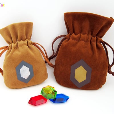 Legend of zelda: rupee bag sets -  adult wallet / giant wallet