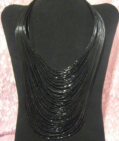 Multi-Strand Seed Bead Necklace