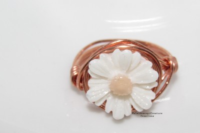 White Daisy Ring
