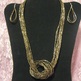 Bronze Knotted Seed Necklace Set - Thumbnail 1