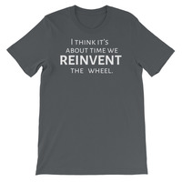 Reinvent the Wheel Unisex short sleeve t-shirt - Thumbnail 1