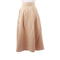 Audrey Hepburn-the Vintage Inspired Roman Holiday Linen Skirt - Thumbnail 2