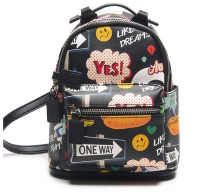 STICKERS BACKPACK - BLACK
