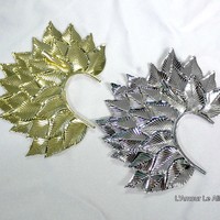 Gold Silver Metallic Elf Fairy Ear Cuff Cosplay Dance Costume Rave Bra Halloween Burlesque Show Girl - Thumbnail 3