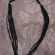 Black Sweater Necklace Set - Thumbnail 1