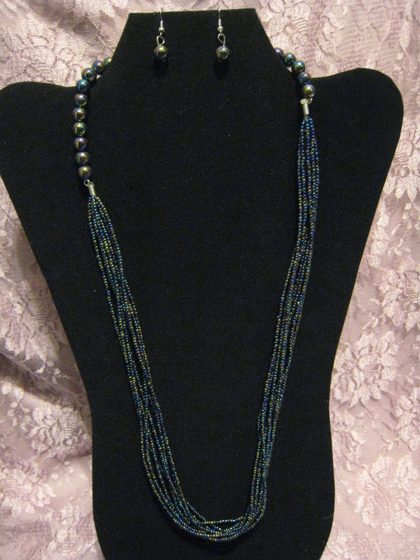 Aura Borealis Sweater Necklace Set