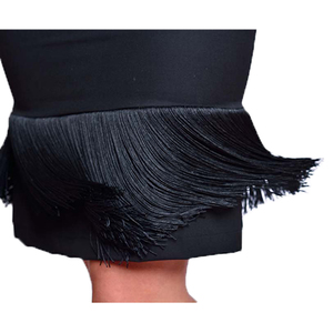 Audrey Hepburn-the Breakfast At Tiffany's Holly Golight Black Tassel Dress - Thumbnail 2