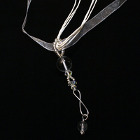 April Birthstone Inspired Quartz Infinity Pendant - Thumbnail 3