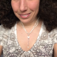 April Birthstone Inspired Quartz Infinity Pendant - Thumbnail 1