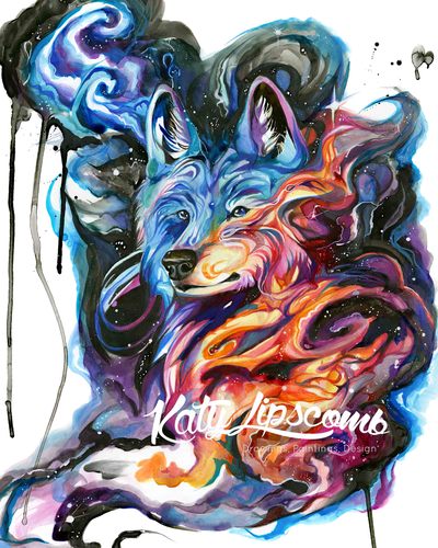 Celestial Wolf - Print