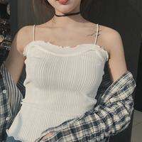 Flounces Slim Crop Top - Thumbnail 1