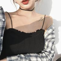 Flounces Slim Crop Top - Thumbnail 4