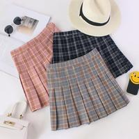 Harajuku Plaid High Waist Pleated Skirt - Thumbnail 3