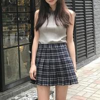 Harajuku Plaid High Waist Pleated Skirt - Thumbnail 4