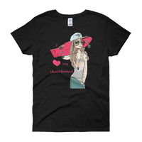 Women's I Love My Skateboard T Shirt - Thumbnail 2