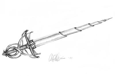 LEAGUE OF ELDER  "Kays Carg"  INTERIOR  PUBLISHED ILLUSTRATION ARTWORK 