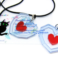 Legend of Zelda: Heart Piece Necklace Keychain (40mm) - Thumbnail 4