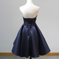 Dark Navy Homecoming Dresses,Sexy Party Dress,Charming Homecoming Dress,Graduation Dress,Homecoming Dress,Short Prom Dress D15 - Thumbnail 1