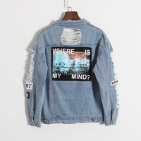 WHERE IS MY MIND Ripped Jacket - Thumbnail 3