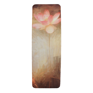 Striking lotus the premium eco mat/towel combination yoga mat