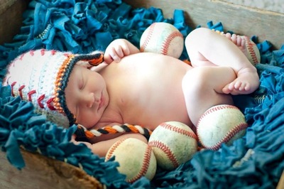 Baseball earflap beanie