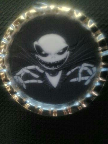 The nightmare before christmas jack skellington spooky jack bottle cap pendant