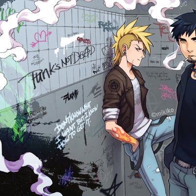 'crash'n'burn' print - multiple sizes