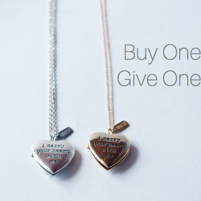 Buy one/give one mother's day locket program