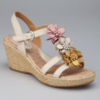  b.o.c by born pearly damita t-strap wedge