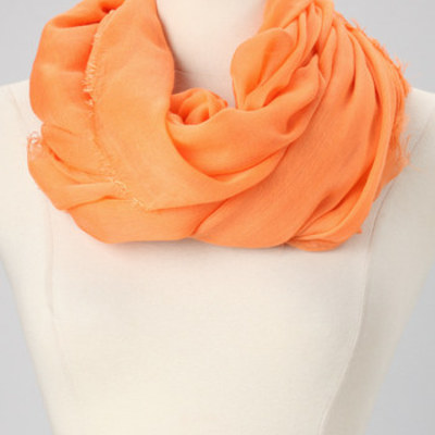 Orange celebrity scarf