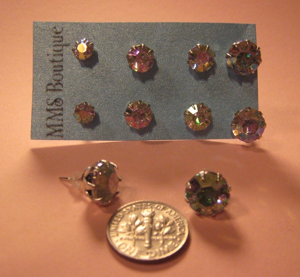 A.B. Acrylic Stud Earrings