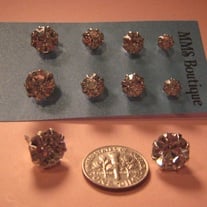 Clear Acrylic Stud Earrings