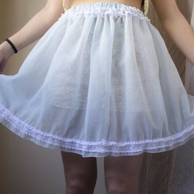 Baby ghost blue pastel skirt