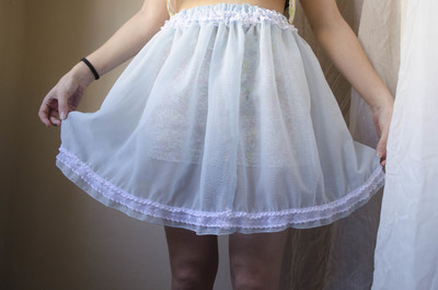 Baby ghost blue pastel skirt