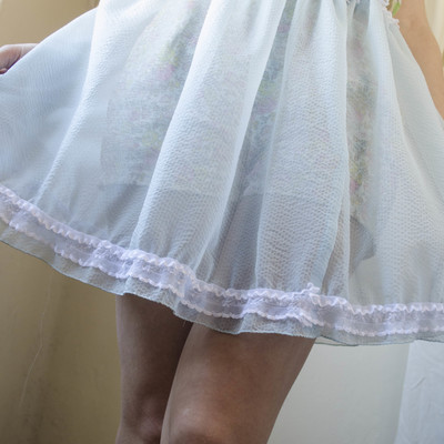 Baby ghost blue pastel skirt