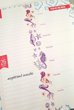 Watercolor Mermaid Washi Tape