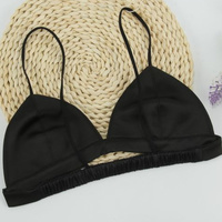 Stephanie Satin Triangle Bralette - Thumbnail 3